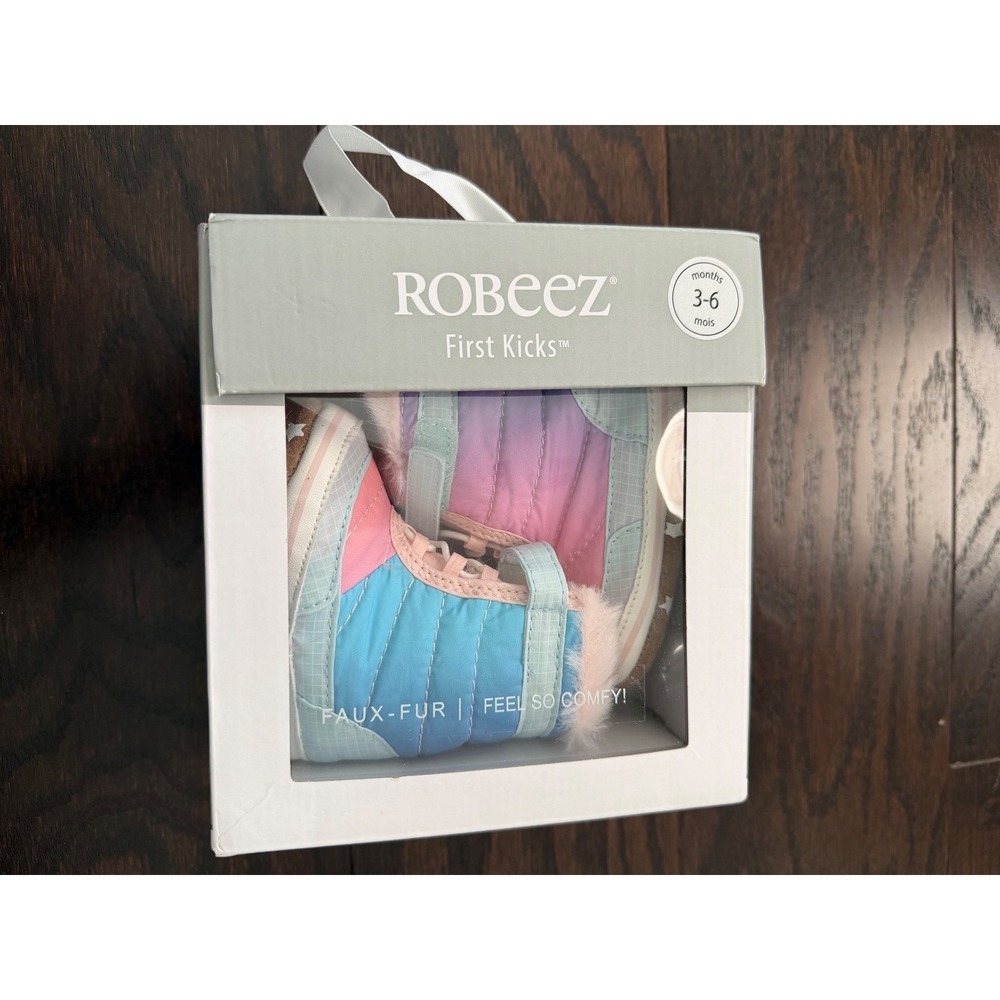Robeez First Kicks Sun Valley Baby Boots Assorted Bright 3-6 Months RBG12373